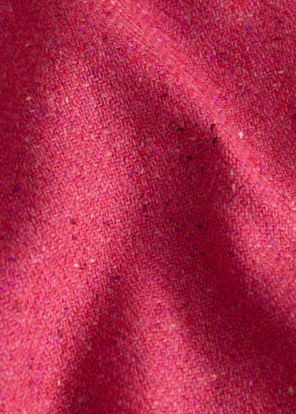 Tweed Jacket with Suede Finishing Raspberry - Paul Stuart