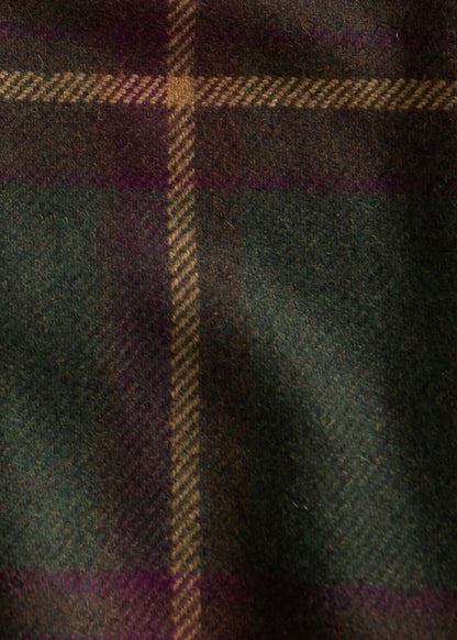 Oversized Plaid Jacket Green/Burgundy - Paul Stuart