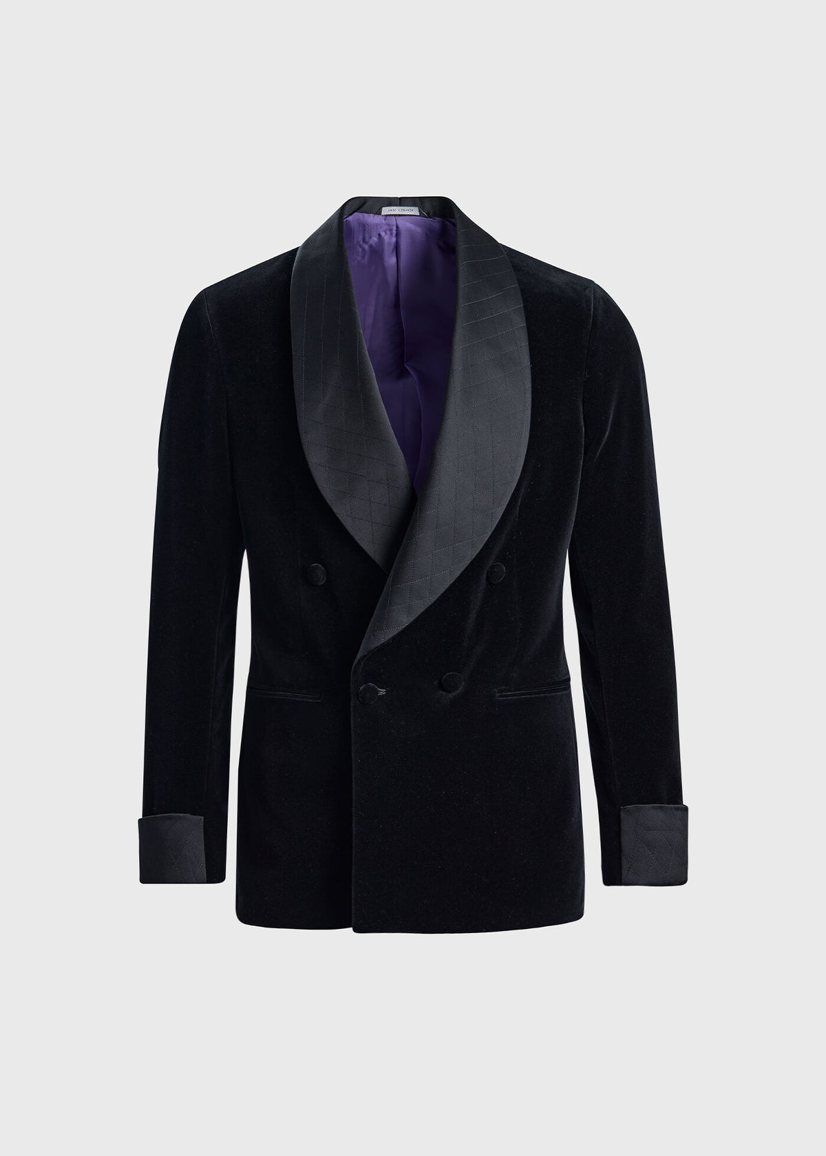 Velvet Shawl Collar Dinner Jacket Black - Paul Stuart