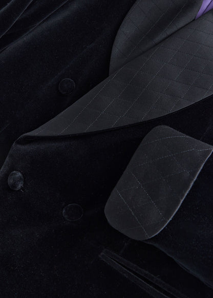 Velvet Shawl Collar Dinner Jacket Black - Paul Stuart