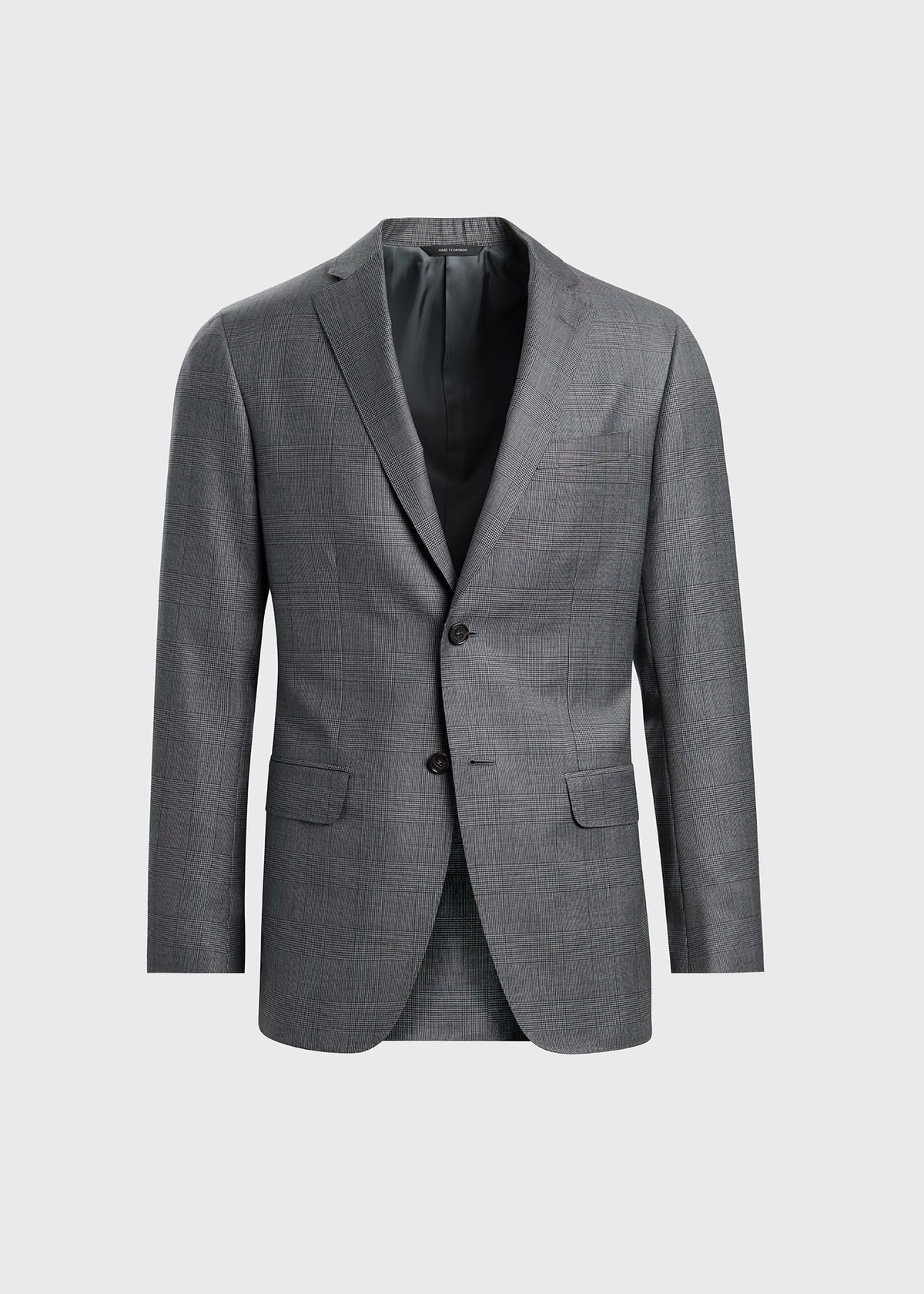 All Year Super 150s Wool Plaid Suit Grey - Paul Stuart