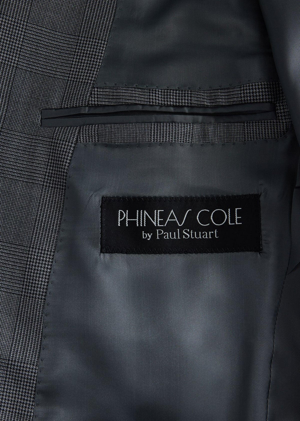 All Year Super 150s Wool Plaid Suit Grey - Paul Stuart