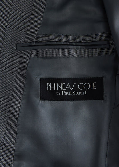 All Year Super 150s Wool Plaid Suit Grey - Paul Stuart