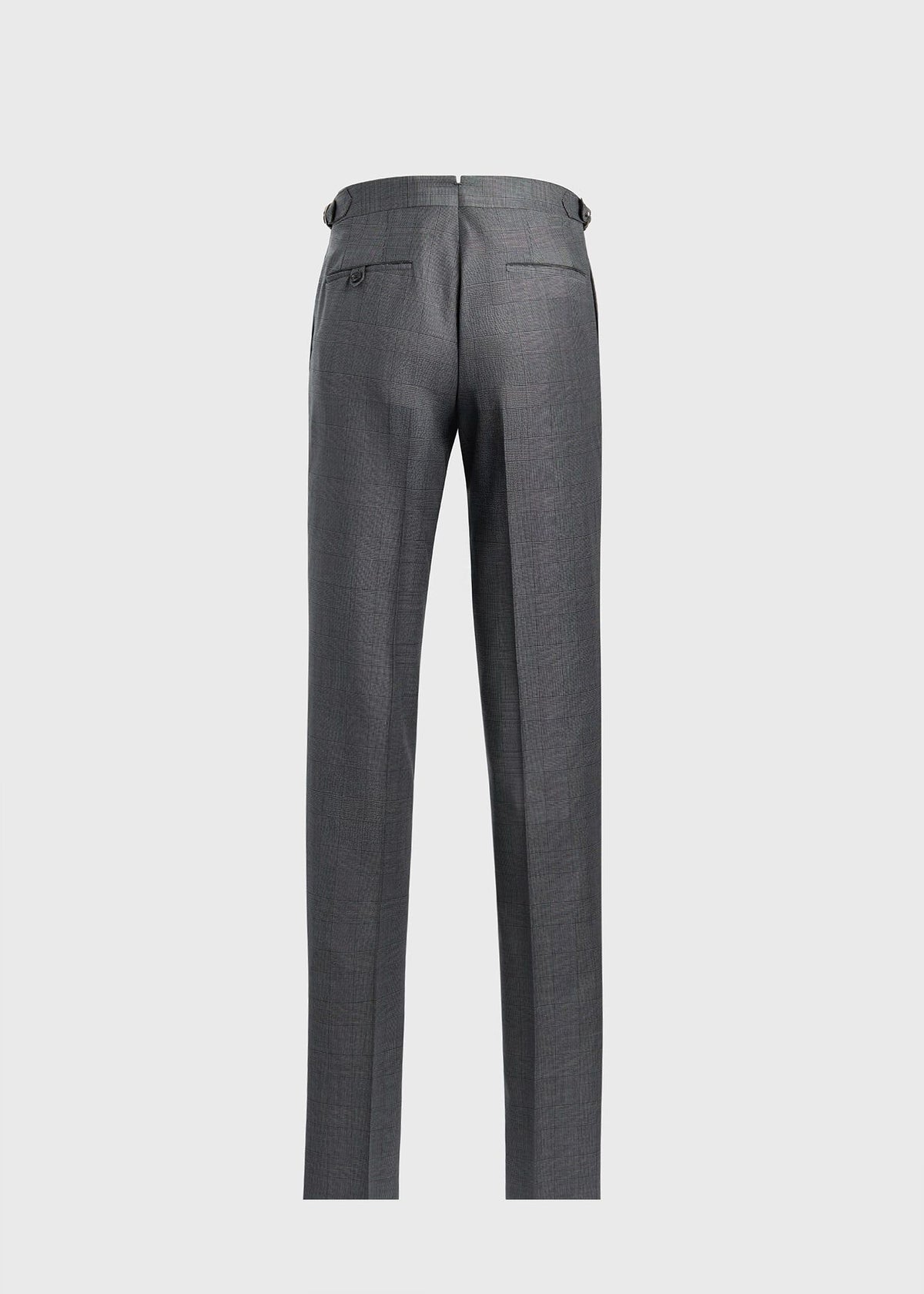 All Year Super 150s Wool Plaid Suit Grey - Paul Stuart