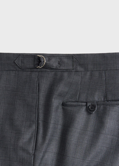 All Year Super 150s Wool Plaid Suit Grey - Paul Stuart