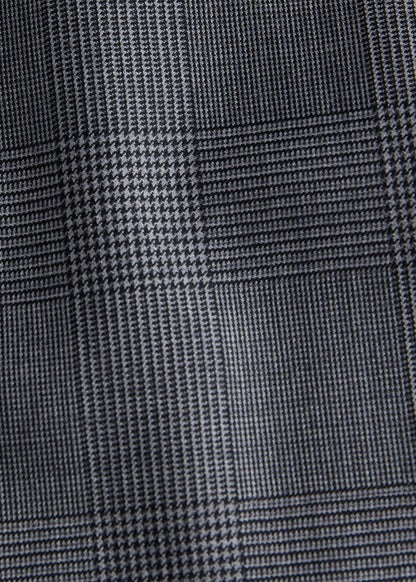 All Year Super 150s Wool Plaid Suit Grey - Paul Stuart