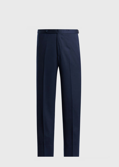 Wool Twill Double Breasted Suit Navy - Paul Stuart