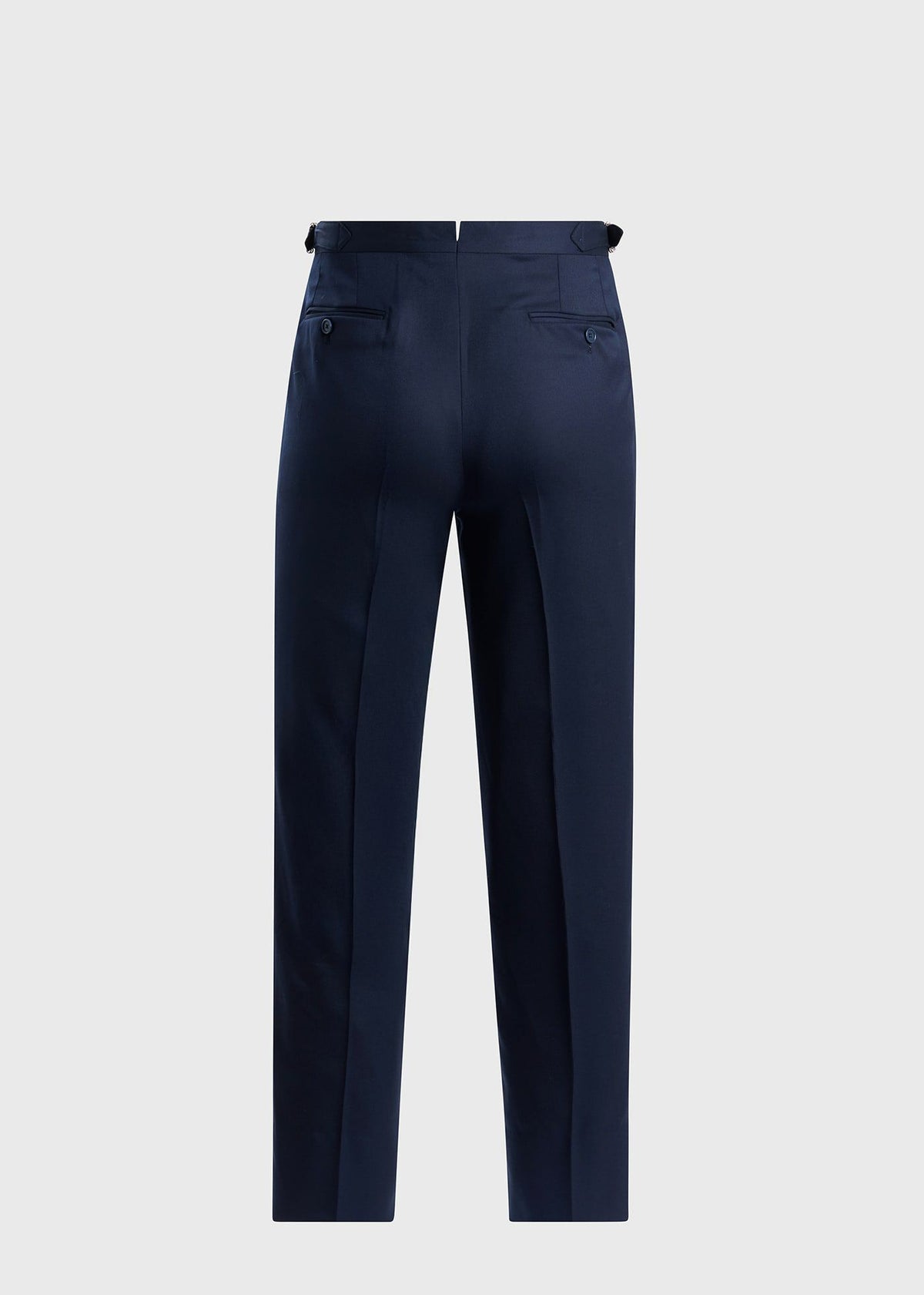 Wool Twill Double Breasted Suit Navy - Paul Stuart