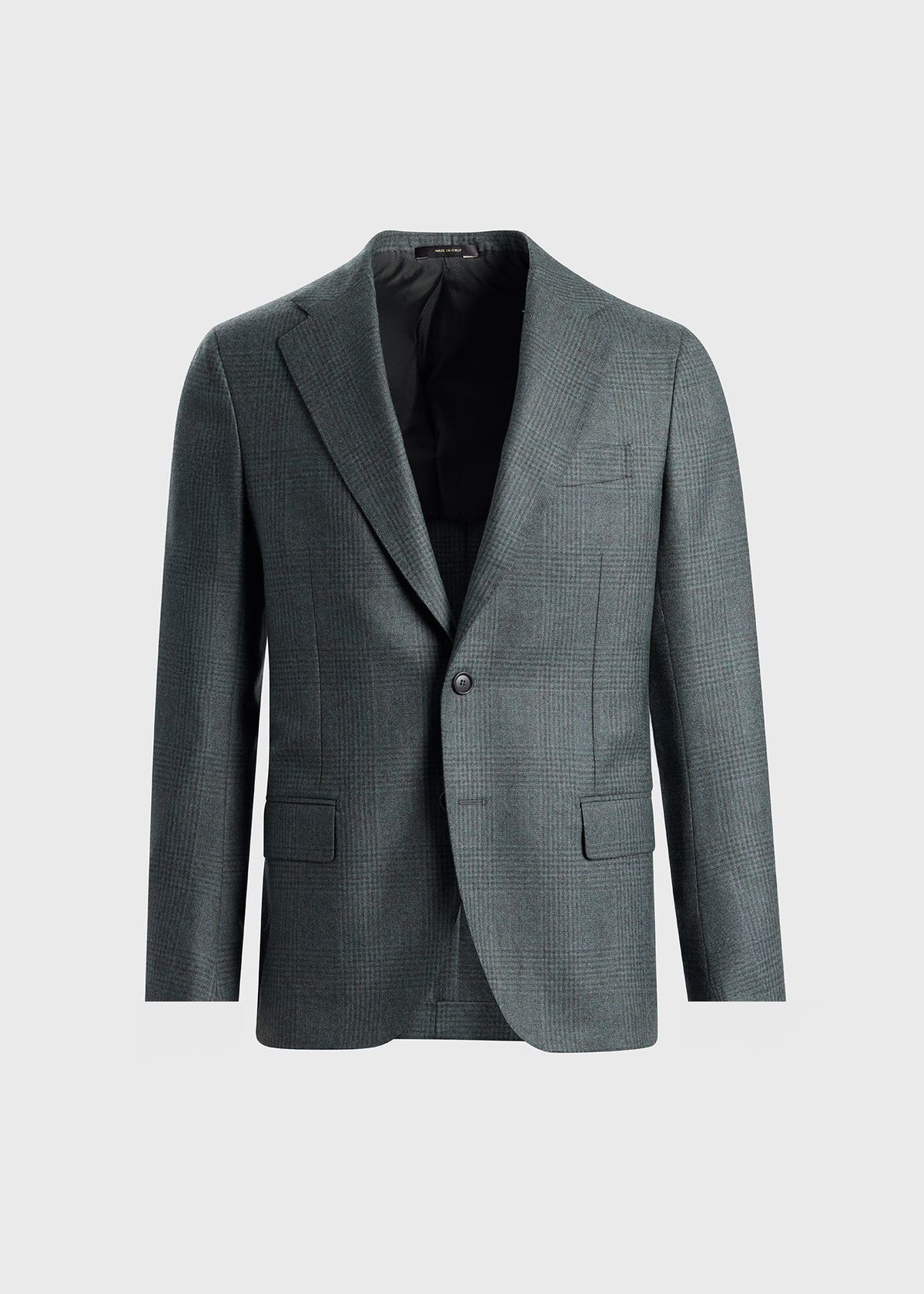 Sage Tonal Plaid Flannel Suit Sage - Paul Stuart