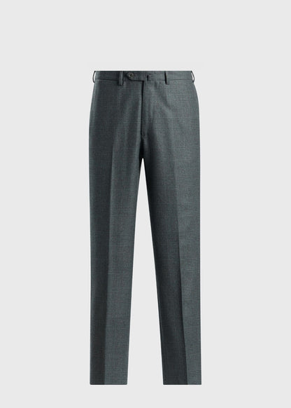 Sage Tonal Plaid Flannel Suit Sage - Paul Stuart
