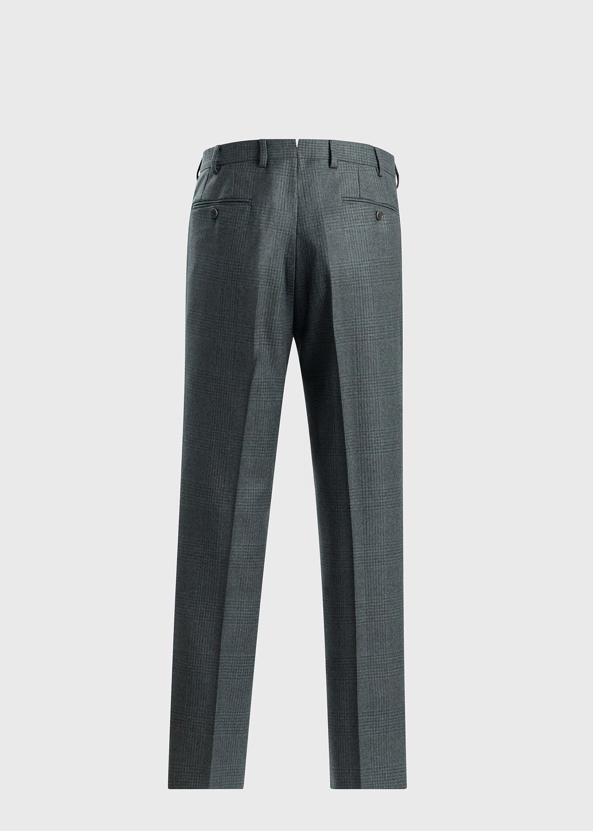 Sage Tonal Plaid Flannel Suit Sage - Paul Stuart