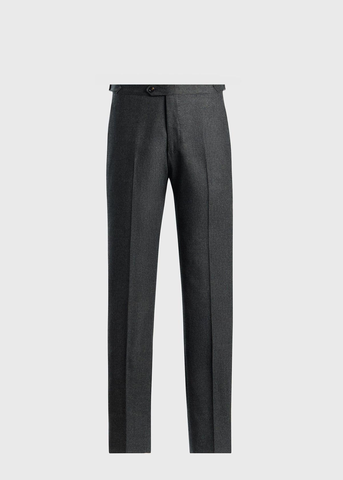 Double Breasted Wool Houndstooth Suit Olive - Paul Stuart