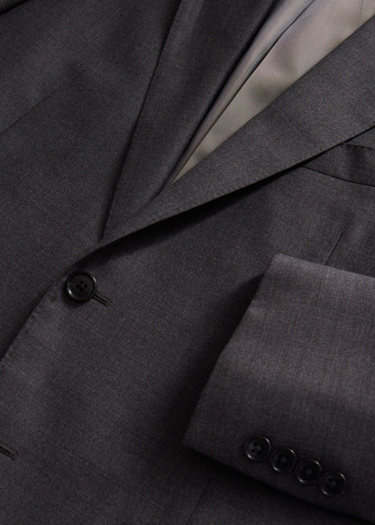 All Year Super 110s Wool Sharkskin Suit Taupe - Paul Stuart