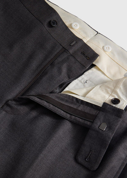 All Year Super 110s Wool Sharkskin Suit Taupe - Paul Stuart