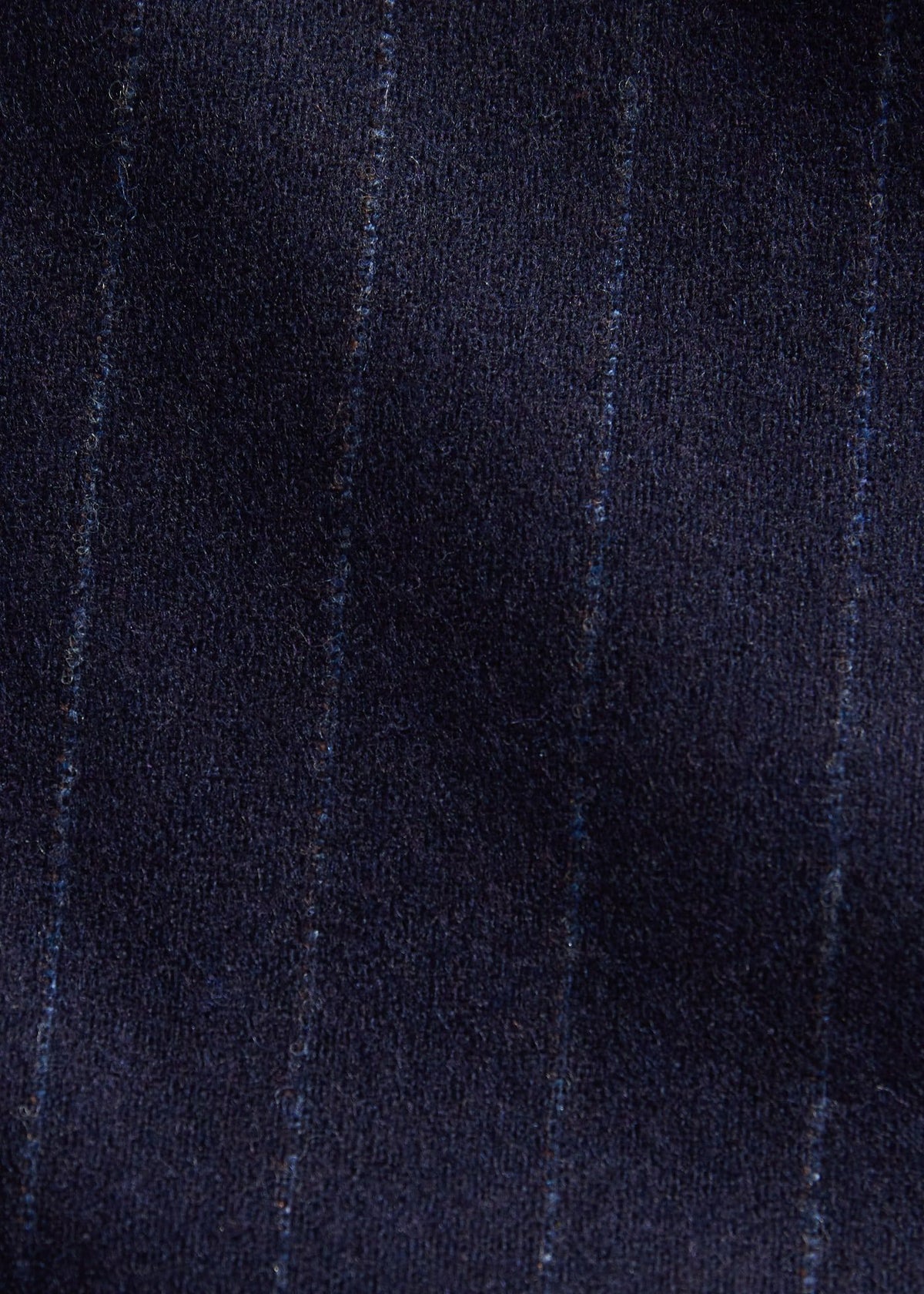 Wool Stripe Two Button Suit Navy - Paul Stuart