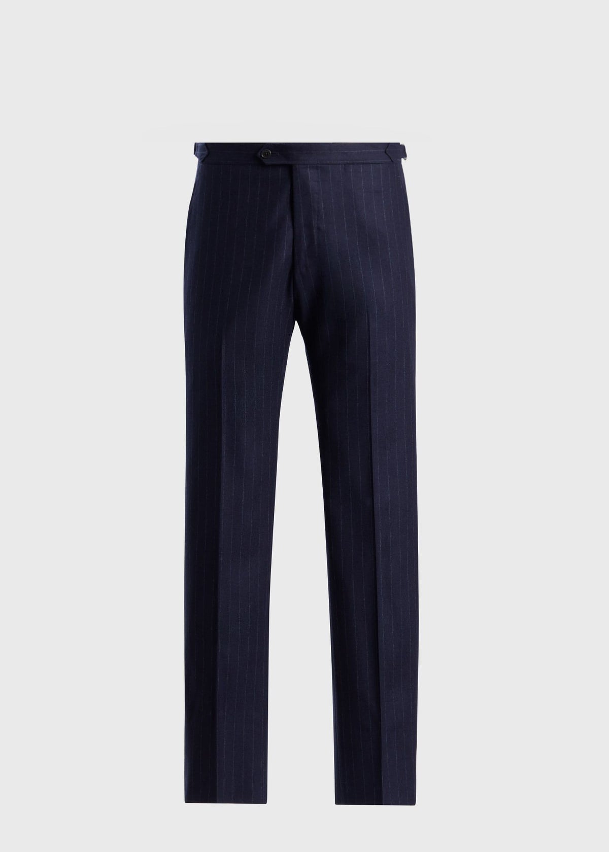 Wool Stripe Two Button Suit Navy - Paul Stuart