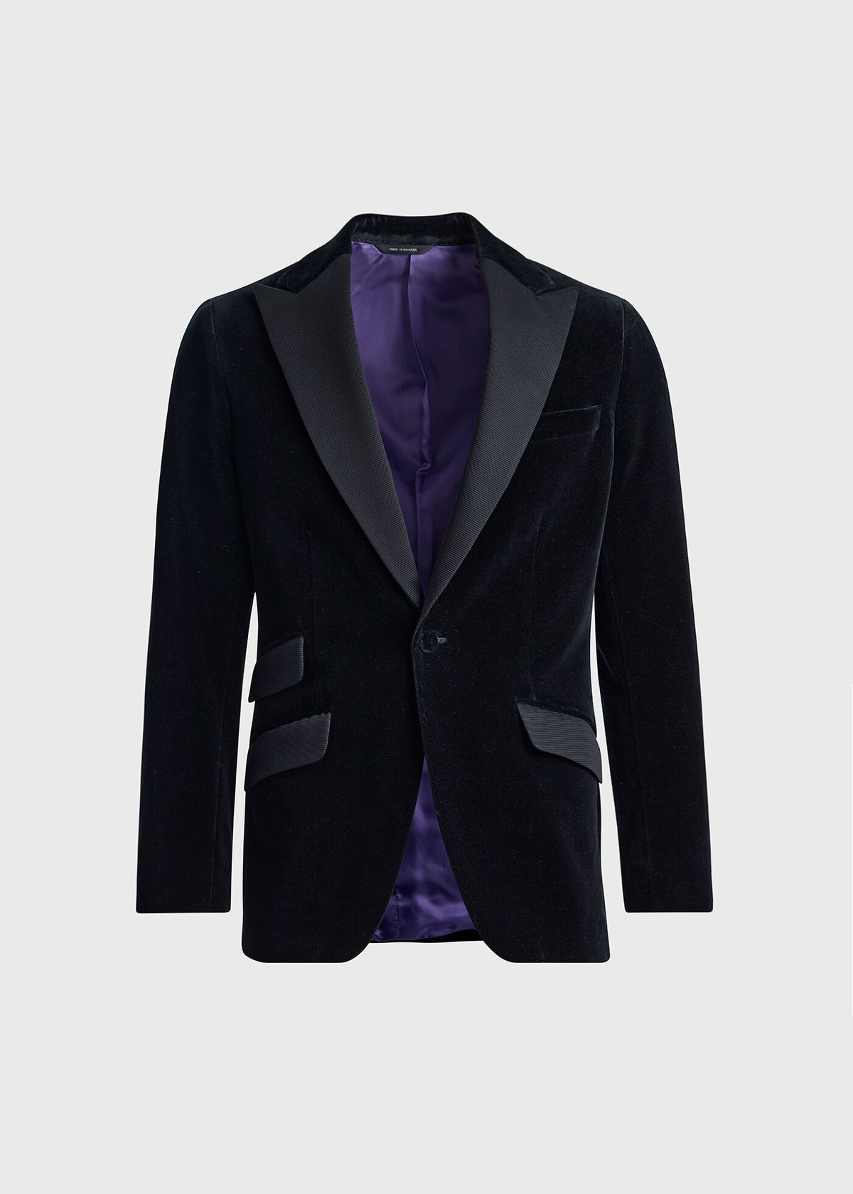 Velvet Dinner Jacket Black - Paul Stuart