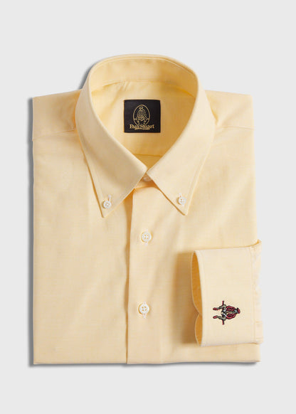 Cotton Oxford Logo Sport Shirt Green - Paul Stuart