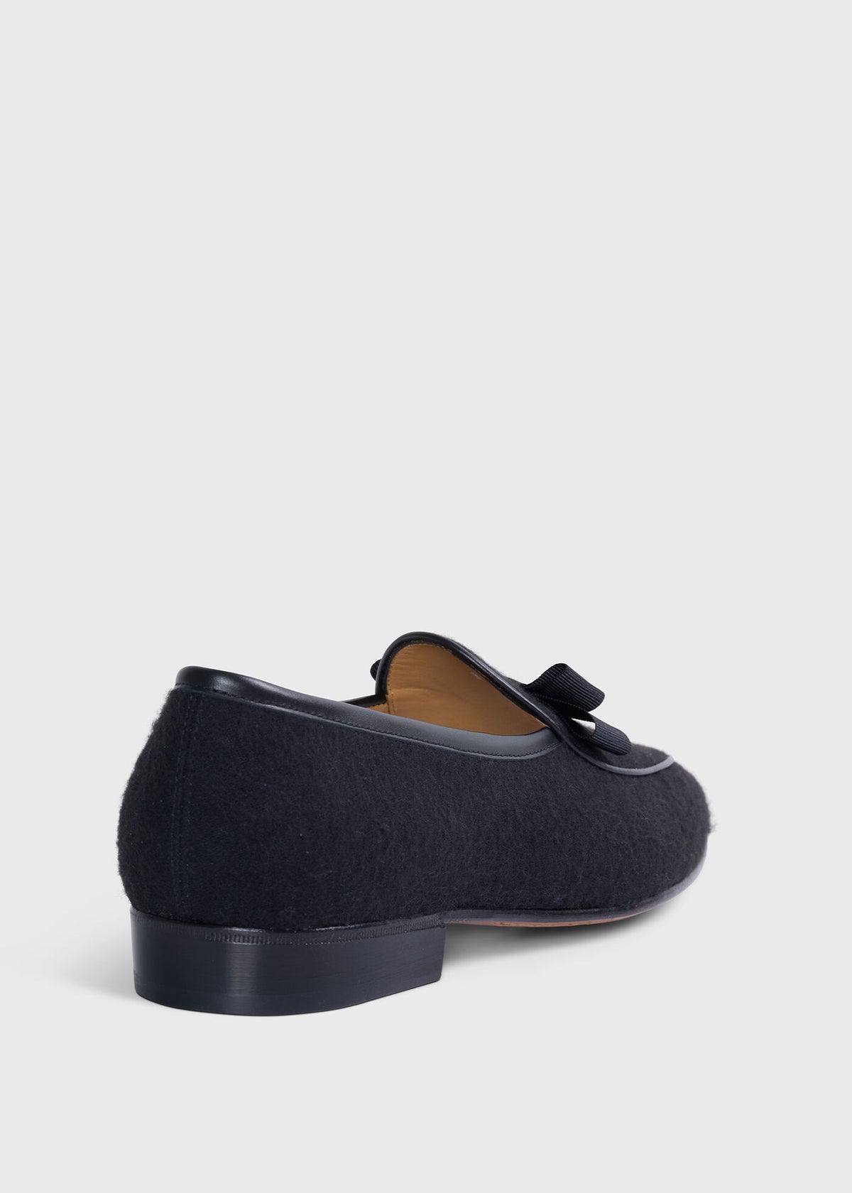 Franklin Wool Formal Slip On Black - Paul Stuart