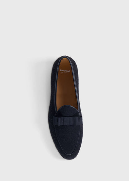 Franklin Wool Formal Slip On Black - Paul Stuart