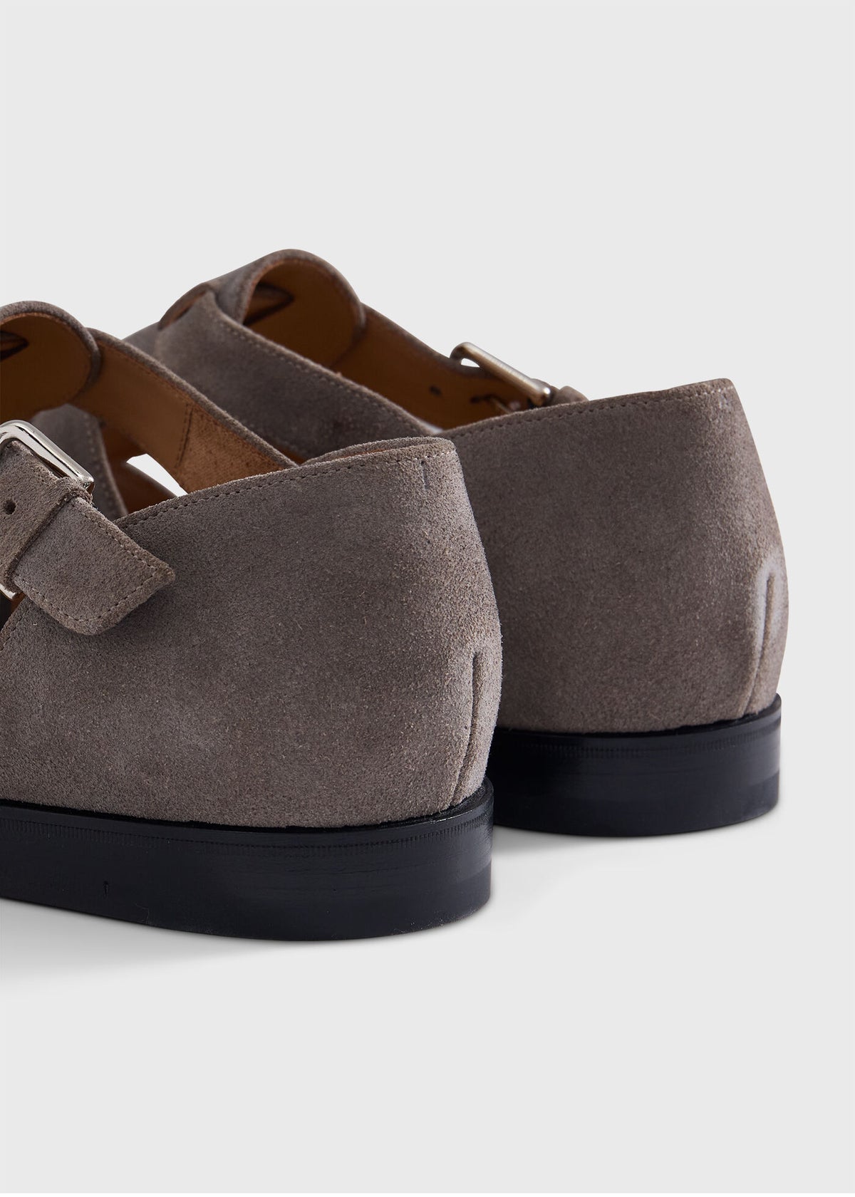 Sloane Suede Fisherman Sandal Taupe - Paul Stuart