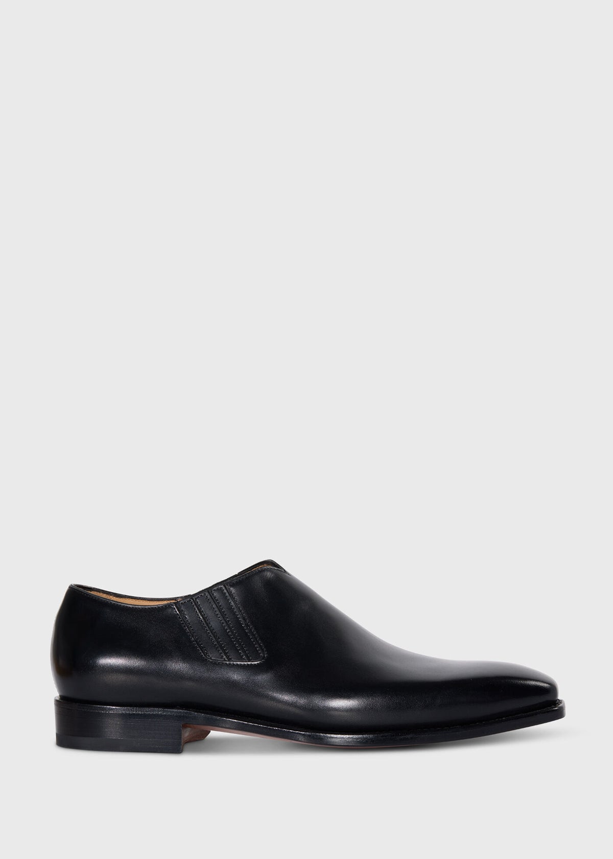 Sammy Leather Slip On Black - Paul Stuart