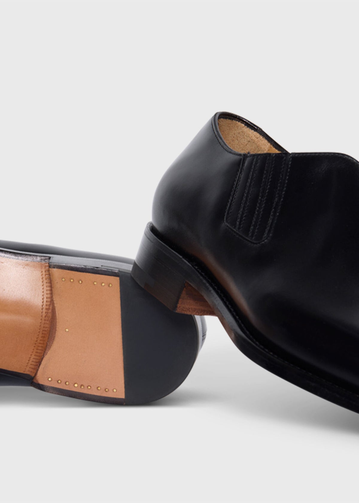 Sammy Leather Slip On Black - Paul Stuart