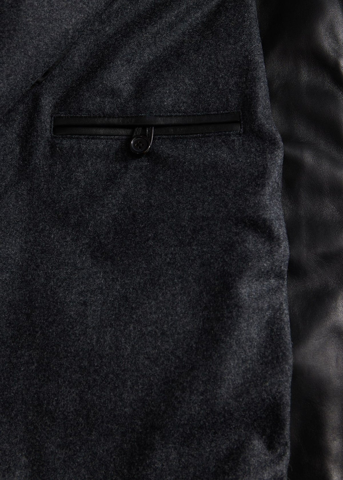 Modern Leather Bomber Jacket Black - Paul Stuart