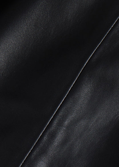 Modern Leather Bomber Jacket Black - Paul Stuart