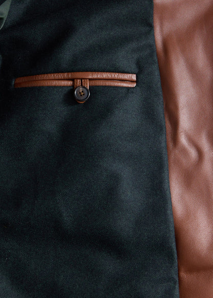 Leather Motorcycle Jacket Cognac - Paul Stuart