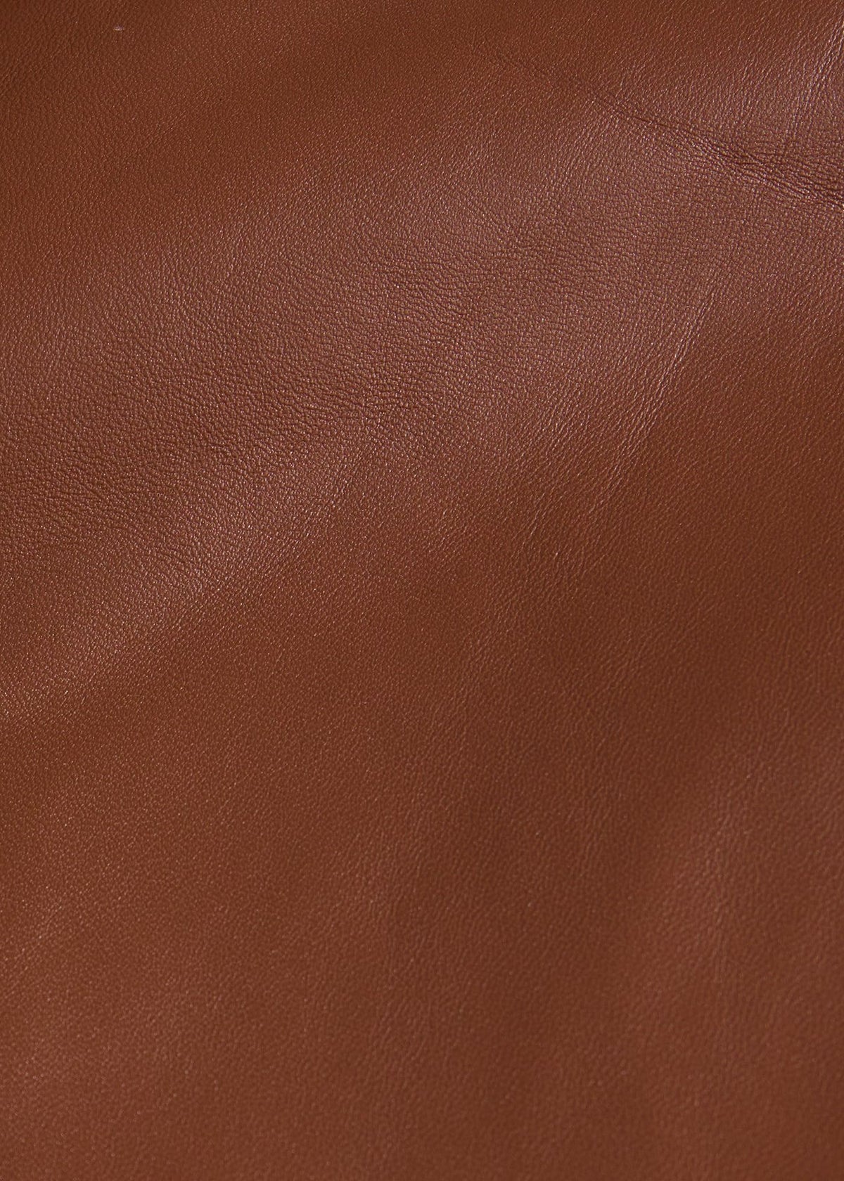 Leather Motorcycle Jacket Cognac - Paul Stuart