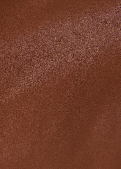 Leather Motorcycle Jacket Cognac - Paul Stuart