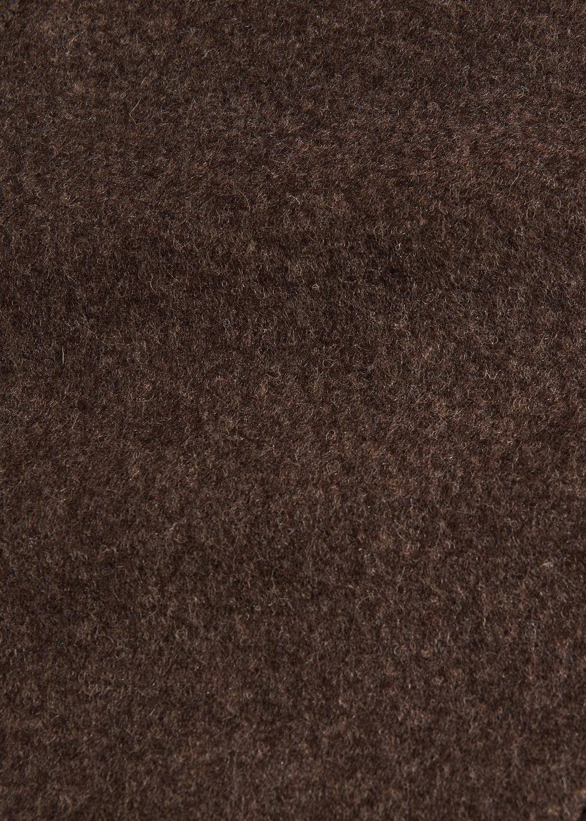 Wool Raw Edge Coat Brown - Paul Stuart