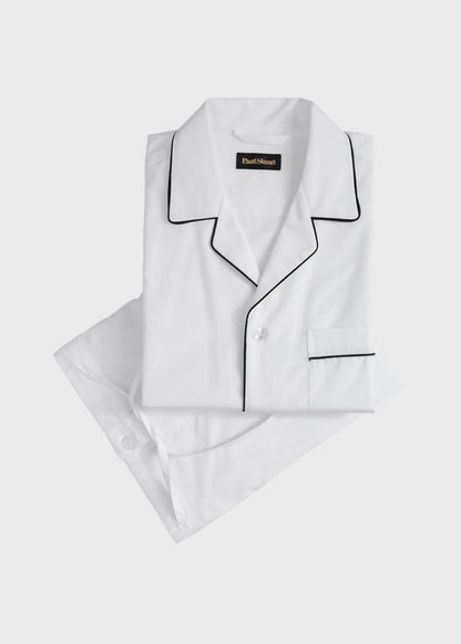 Cotton Broadcloth Pajama White - Paul Stuart