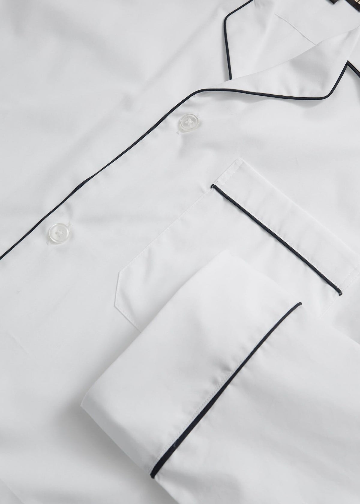 Cotton Broadcloth Pajama White - Paul Stuart