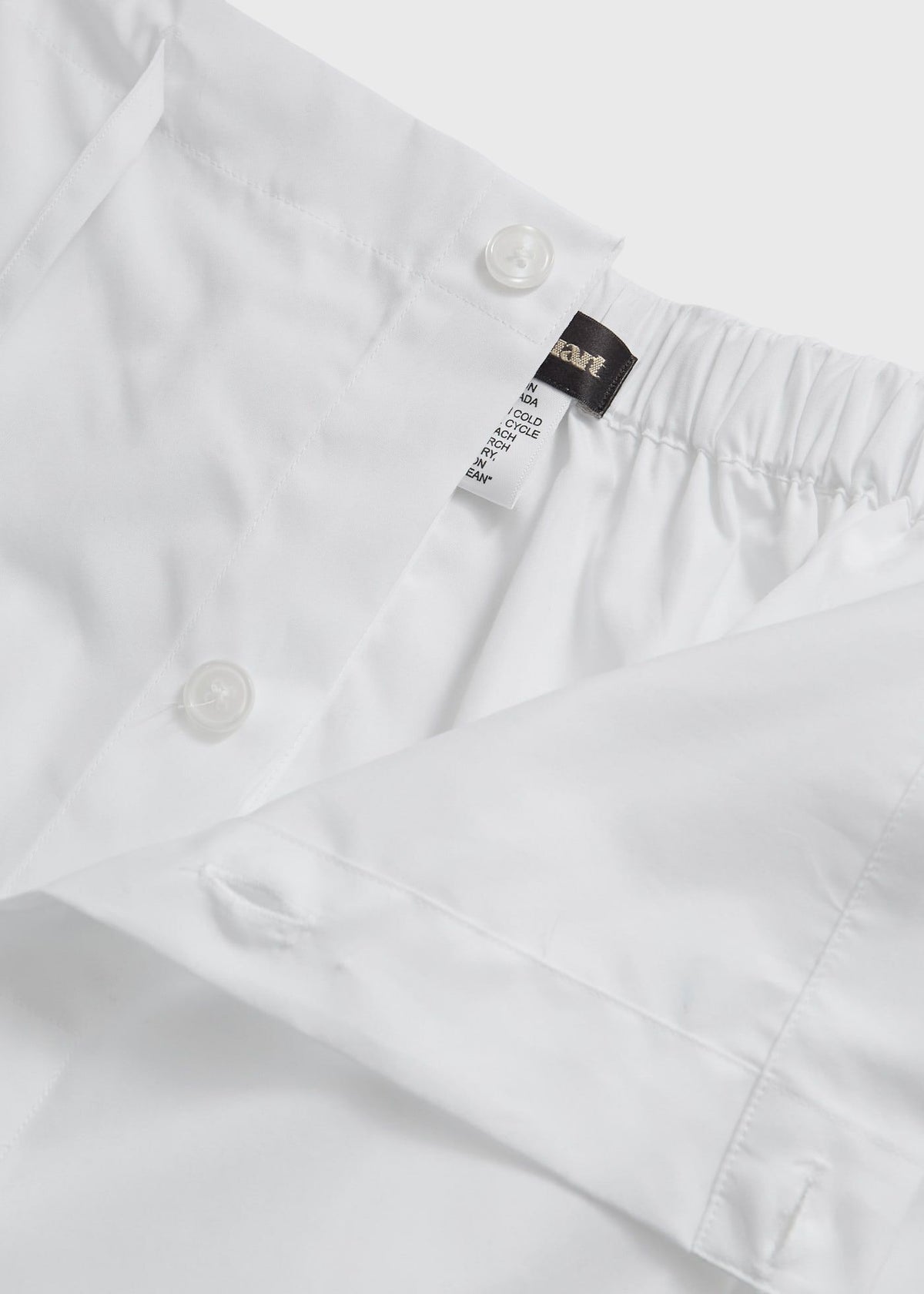 Cotton Broadcloth Pajama White - Paul Stuart