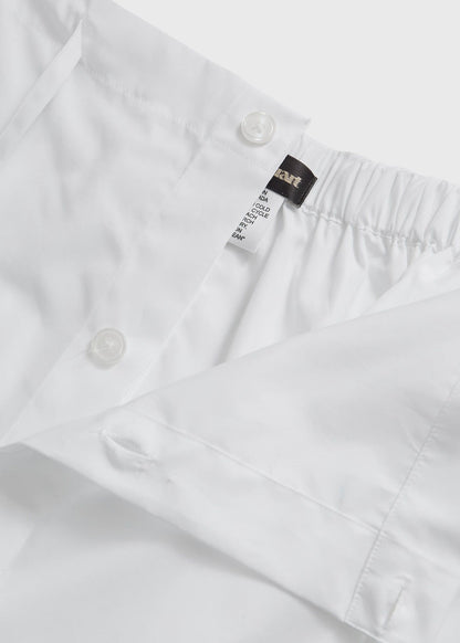 Cotton Broadcloth Pajama White - Paul Stuart
