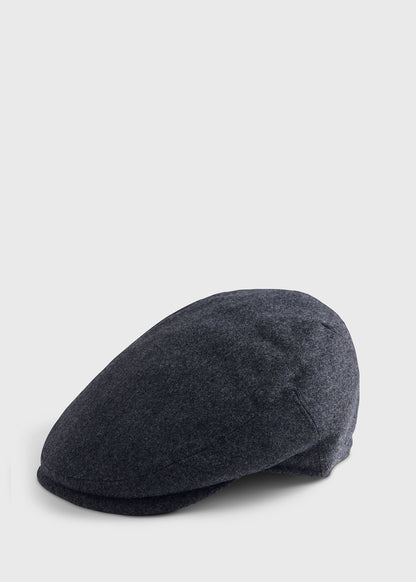 Wool & Cashmere Flat Cap Navy, unselectable - Paul Stuart