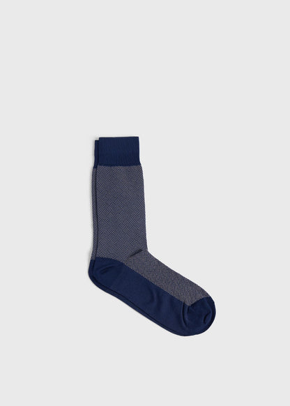 Cotton Parquet Sock Black - Paul Stuart